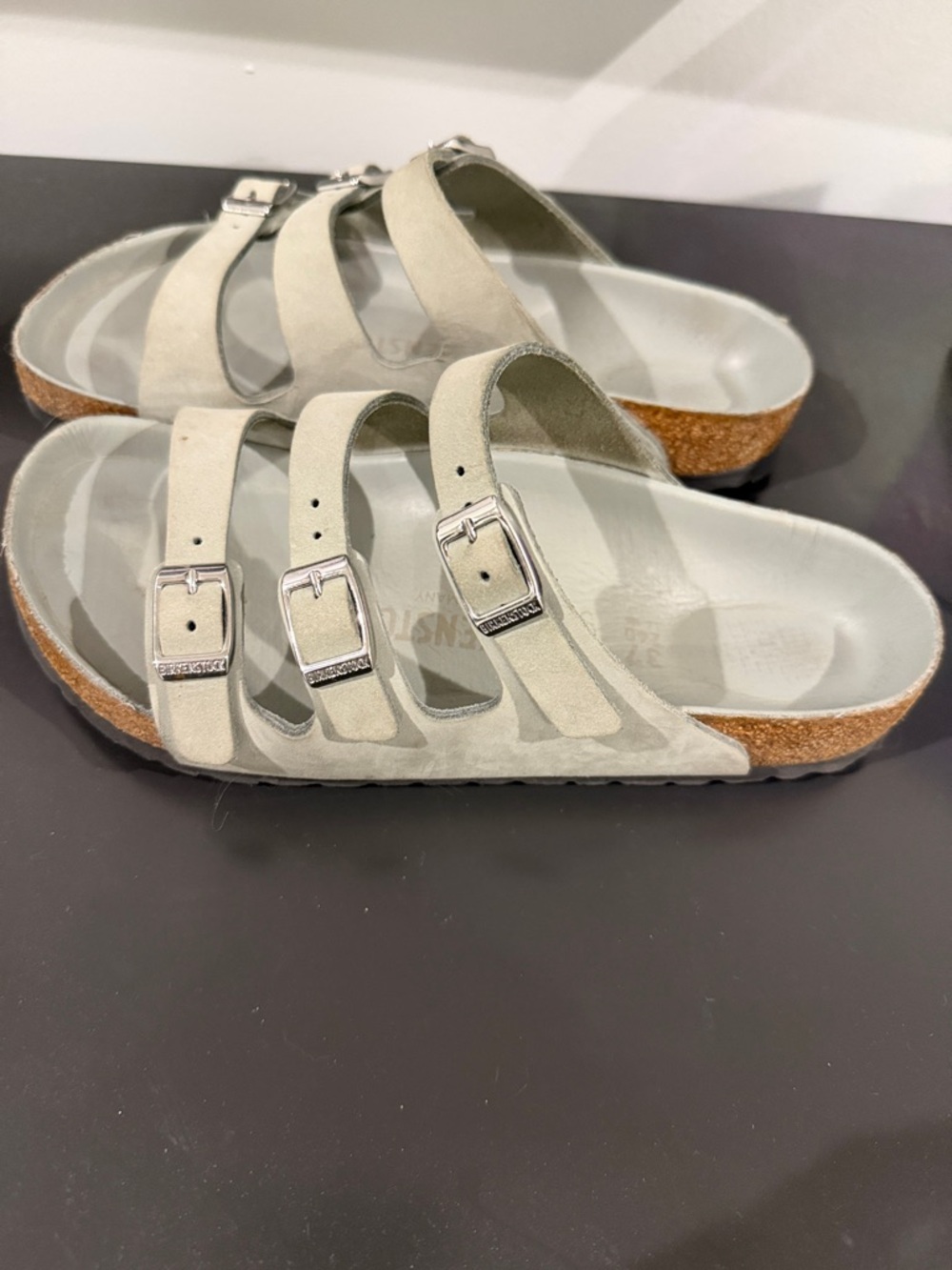 Birkenstock Florida Sandals in Sage - Picture 4 of 5